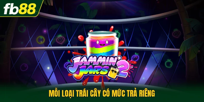 Game Slot Jammin Jars Với Lưới 8x8 Cùng Wild Di Chuyển 2 Mỗi loại trái cây có mức trả riêng